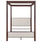 Zimmerlee 89-inch Metal Eastern King Canopy Bed Rust Brown