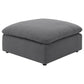 Hobson Square Upholstered Ottoman Charcoal