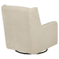 Serra Boucle Upholstered Swivel Glider Sandy Beige