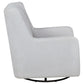 Serra Boucle Upholstered Swivel Glider Dove Grey