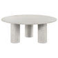 Astoria 2-piece Marble Coffee and End Table Set White
