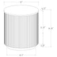 Jason 2-piece Round White Marble Coffee Table Set Charcoal