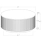 Jason 3-piece Round White Marble Coffee Table Set Charcoal