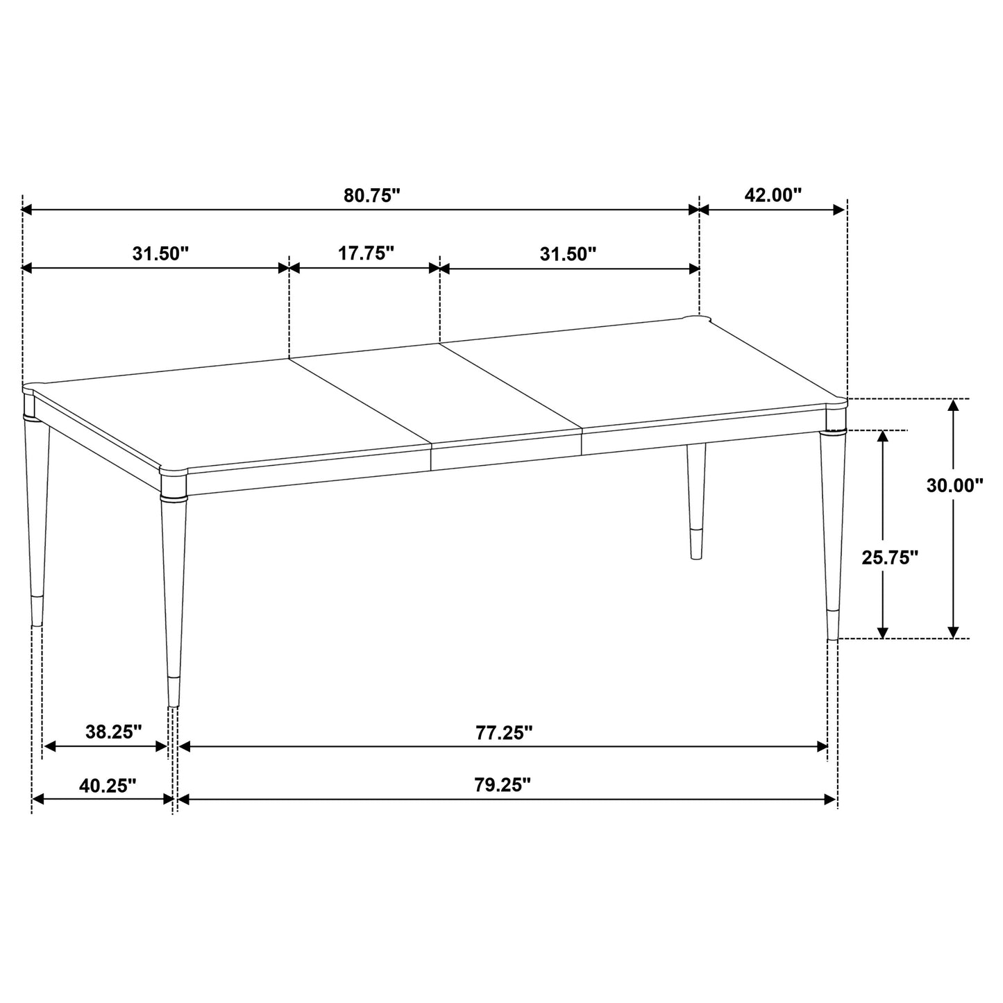 Reseda 7-piece Rectangular Dining Set Ash Brown