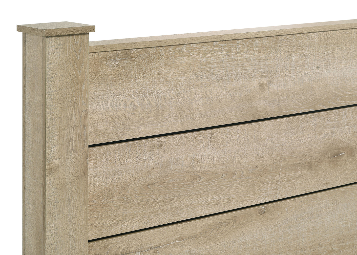 Oakglen 55-inch Queen Panel Bed Weathered Oak