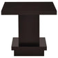 Reston 2-piece Square Coffee and End Table Set Cappuccino