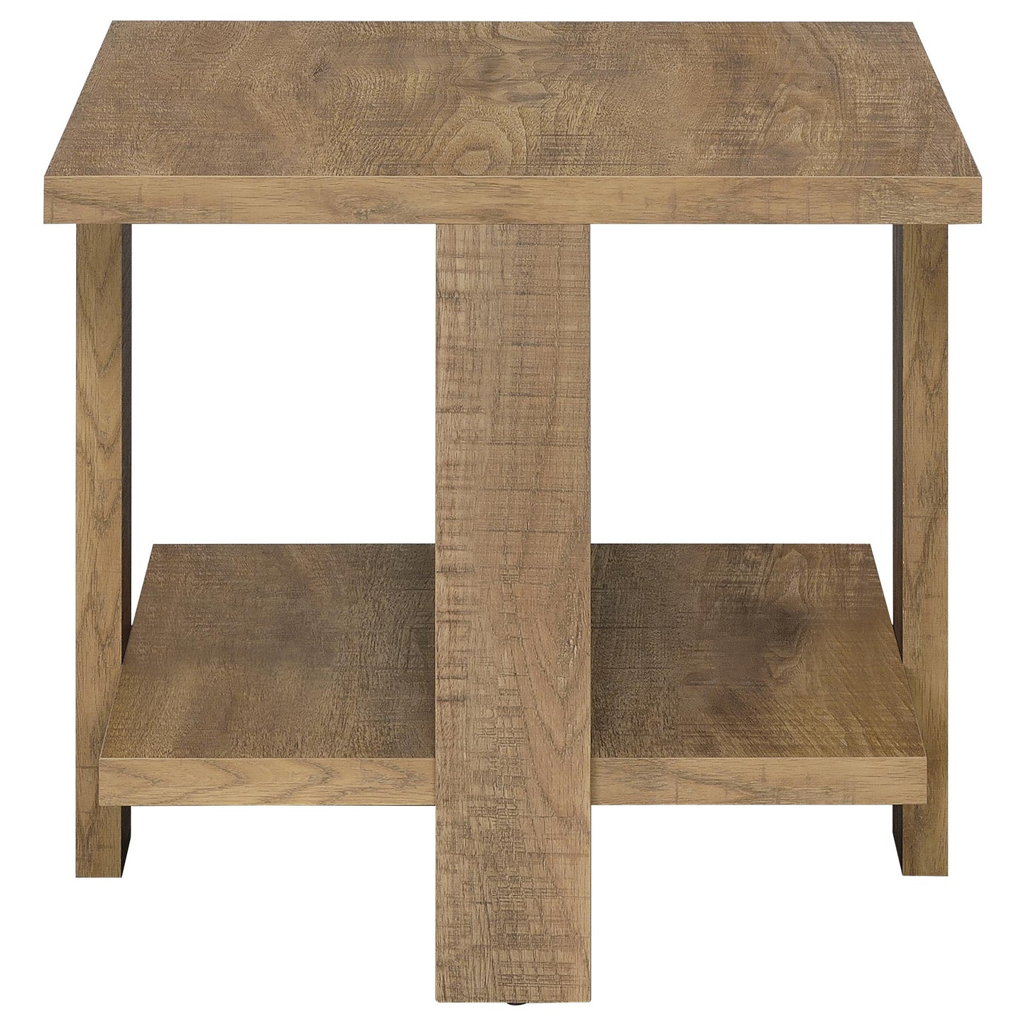 Dawn 2-piece Round Coffee and End Table Set Mango Brown