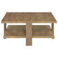 Dawn 2-piece Round Coffee and End Table Set Mango Brown