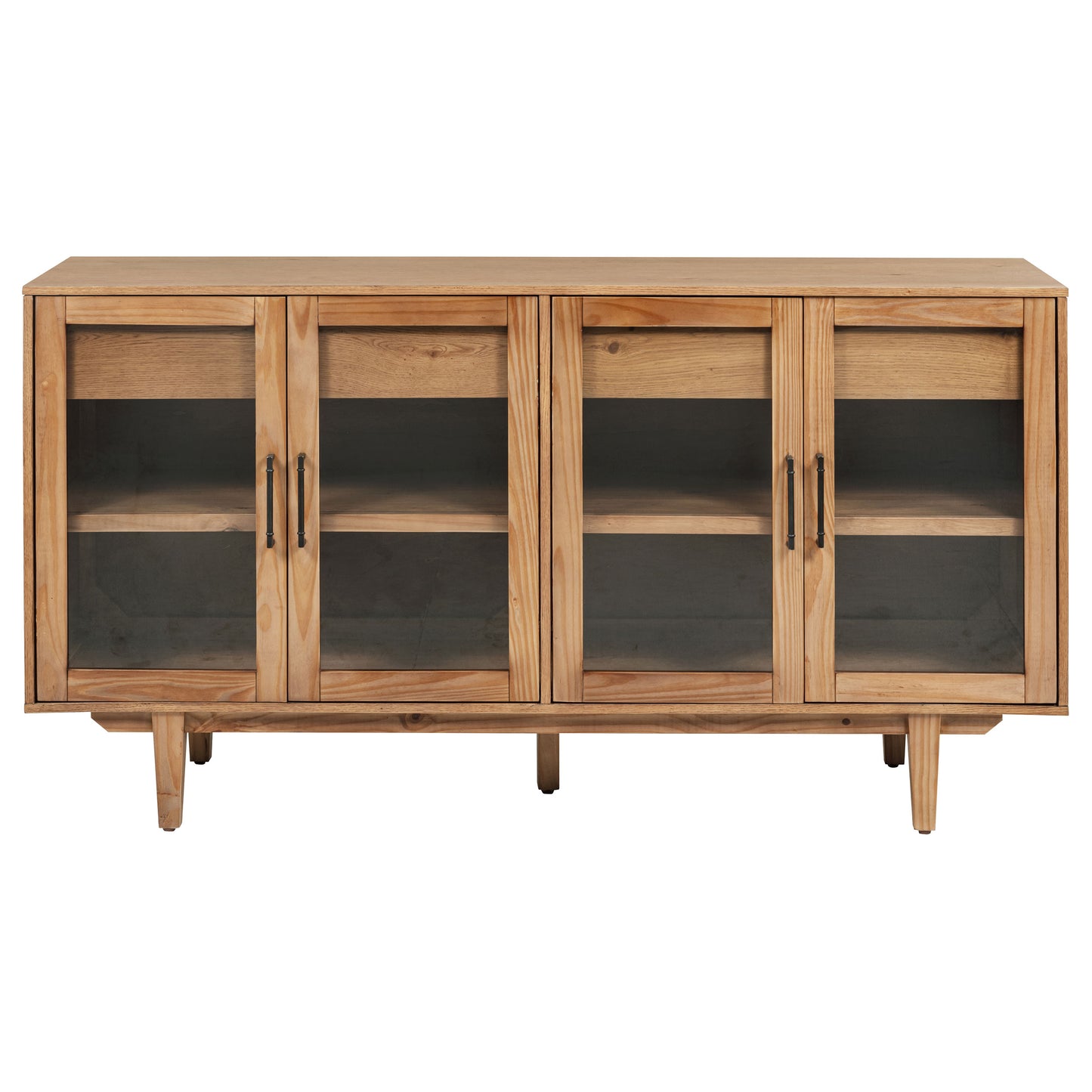 Middleton 4-door Sideboard Server with Dual Drawers Natural