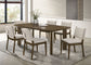 Ottowa 7-piece Rectangular Wood Dining Room Table Set Brown