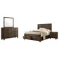 Woodmont 4-piece Queen Bedroom Set Rustic Golden Brown