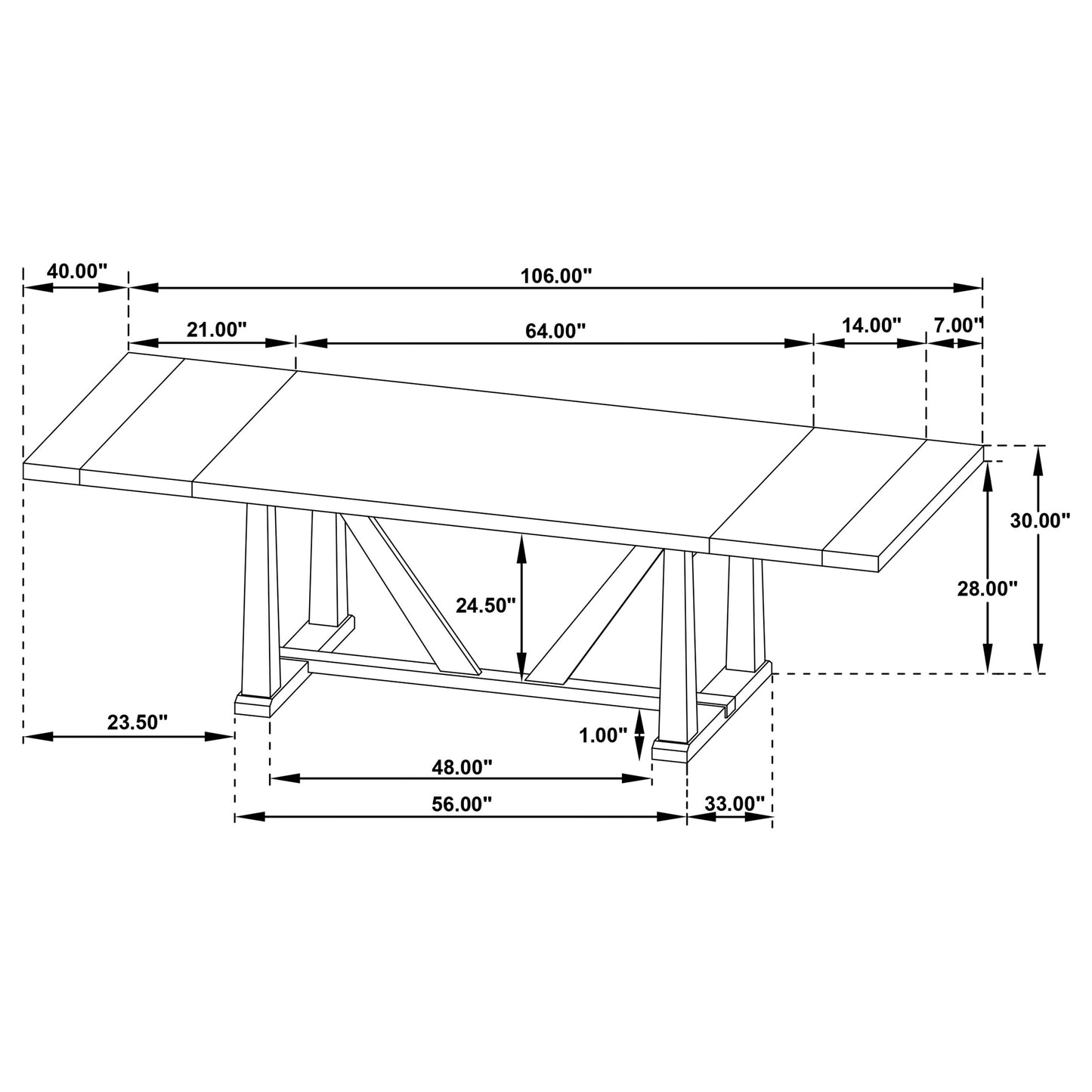 Middleton 9-piece Extension Leaf Dining Set Natural Brown