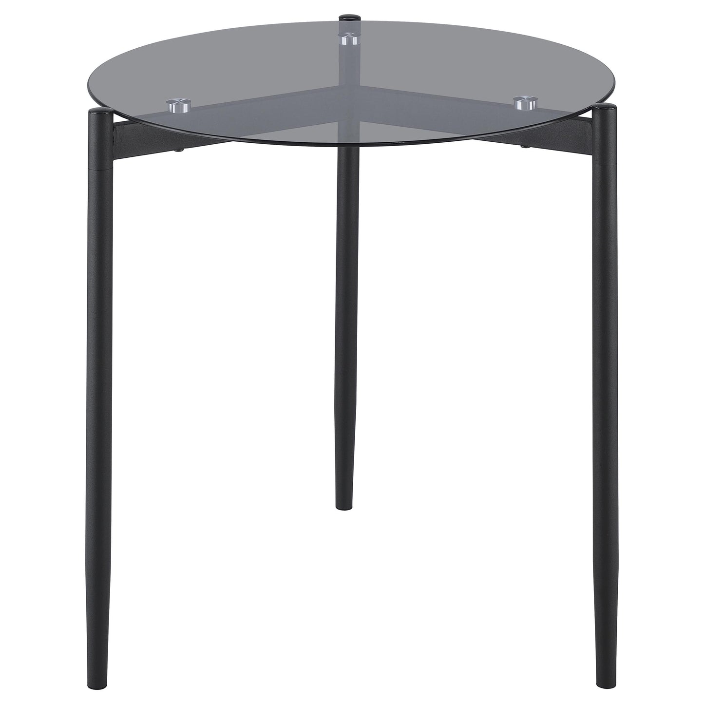 Rosalie 3-piece Round Coffee and End Table Set Grey