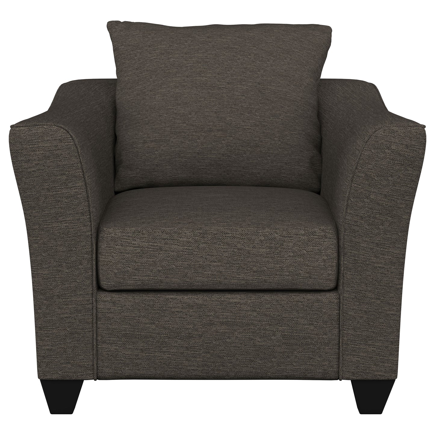 Salizar Upholstered Flared Arm Accent Chair Charcoal Grey