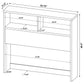 Westpark 3-piece Full Bedroom Set Bookcase Headboard Mango