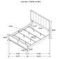 Gran Park 59-inch Eastern King Panel Bed Dark Cocoa