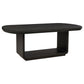 Leandro 78-inch Extension Dining Room Table Burnished Black
