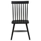 Andrews Windsor Spindle Back Dining Side Chair Black (Set of 2)
