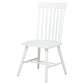 Andrews Windsor Spindle Back Dining Side Chair White (Set of 2)