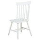 Andrews Windsor Spindle Back Dining Side Chair White (Set of 2)