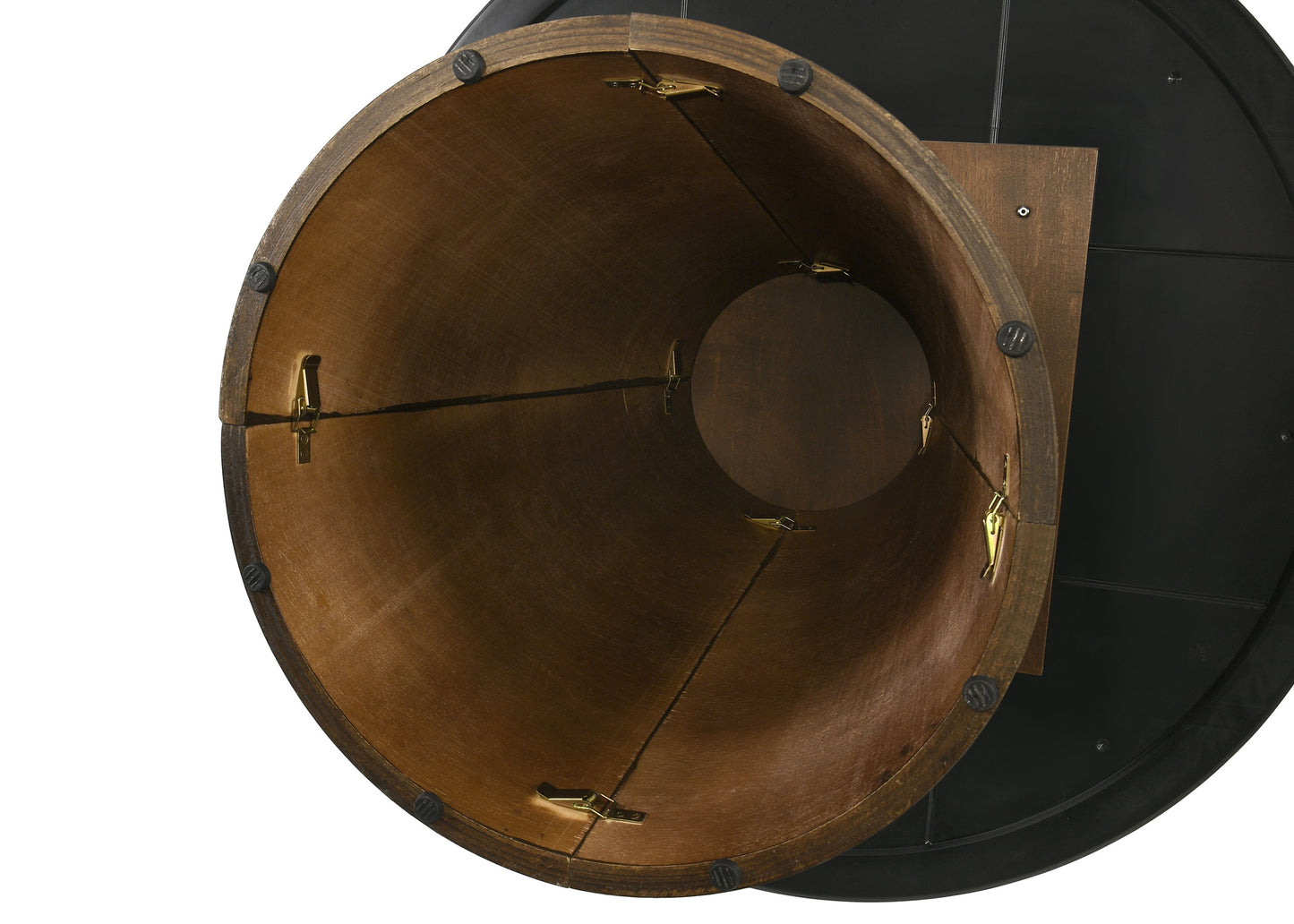 Franklin 5-piece Round Dining Table Set Grey and Dark Oak