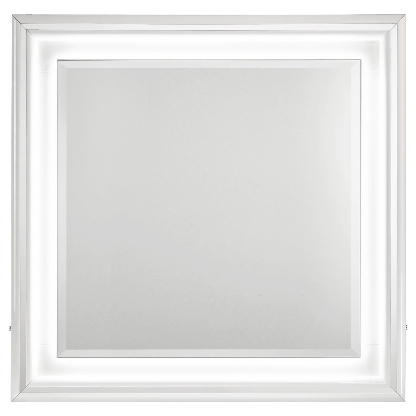 Cassia 4-piece Queen LED Bedroom Set White High Gloss