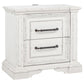 McKinney 2-drawer Nightstand with Dual USB Vintage White
