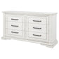 McKinney 6-drawer Bedroom Dresser Cabinet Vintage White