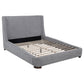 Rennes Upholstered Eastern King Wingback Platform Bed Grey