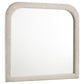 Sonya Upholstered Bedroom Dresser Mirror Ivory
