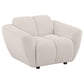 Destino 3-piece Chenille Splayed Arm Sofa Set Greige