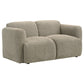 Dorset 2-piece Upholstered Round Track Arm Sofa Set Brown