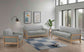 Vaughn Fabric Upholstered Flared Arm Sofa Grey