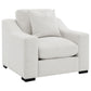 Ashlyn 3-piece Upholstered Track Arm Sofa Set Sand