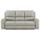 Brickston Triple Power Reclining Sofa Grey