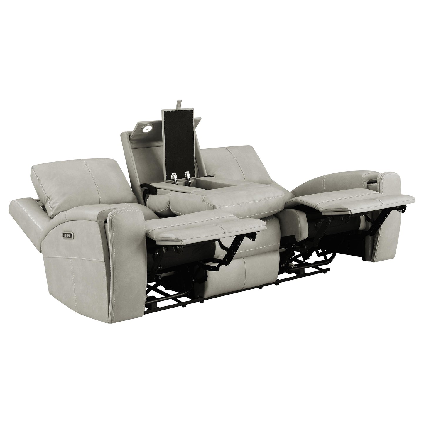 Brickston 3-piece Triple Power Reclining Sofa Set Grey