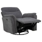 Adler Upholstered Power Swivel Glider Recliner Charcoal Grey