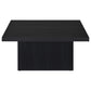 Devar 3-piece Square Cocktail Coffee End Table Set Black