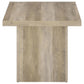 Devar 3-piece Square Coffee End Table Set Distressed Pine