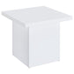 Devar 3-piece Square Coffee End Table Set White High Gloss