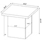 Devar 3-piece Square Cocktail Coffee End Table Set Latte