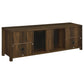 Enfield 71-inch TV Stand Fireplace Media Console Dark Pine