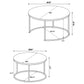 Lainey 2-piece Round Nesting Coffee Table Mango