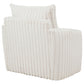 Sarco Corduroy Upholstered Swivel Accent Arm Chair Ivory