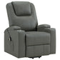 Armstrong Upholstered Power Lift Massage Recliner Grey