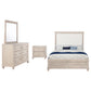 Pembroke 4-piece Eastern King Bedroom Set Washed Oak