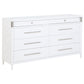 Gracemont 8-drawer Bedroom Dresser Cabinet White