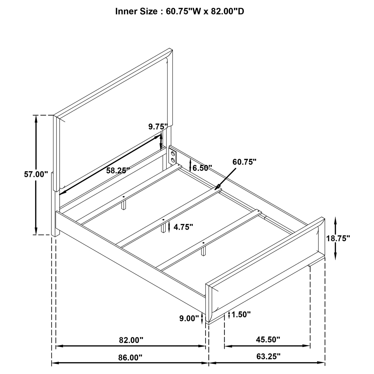 Gracemont 4-piece Queen Bedroom Set White