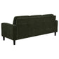 Ruth 2-piece Fabric Upholstered Track Arm Sofa Matcha Green