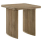 Adina 3-piece Wood Coffee Table Set Distressed Light Brown